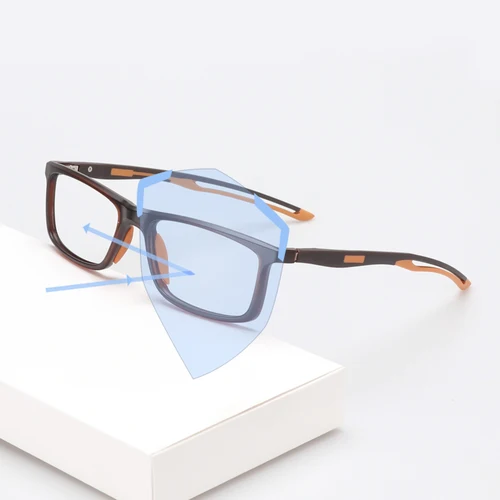 Imagen 2 del producto TR90 gafas de lectura fotocromáticas ultraligeras deportivas para hombres gafas de presbicia antiluz azul lentes de resina + 0,5 0,75 1,75 2,5