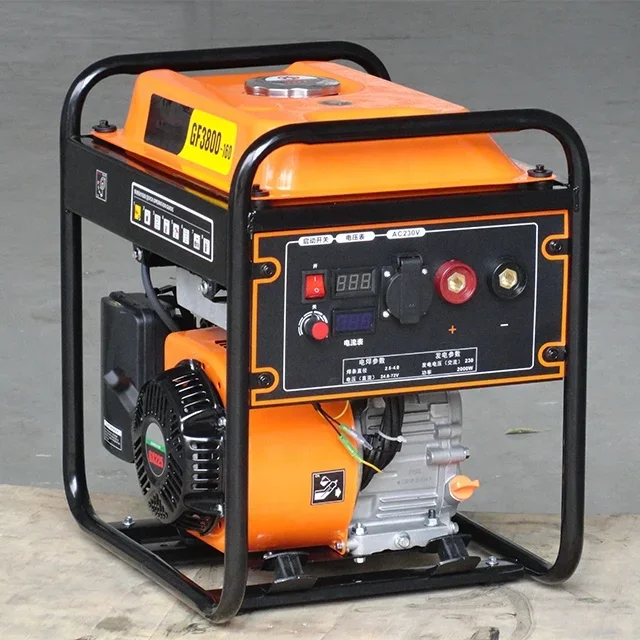 Portable 160A 230A Gasoline Welding Machine 2KW AC Small Inverter Arc Petrol Welder Welding generator