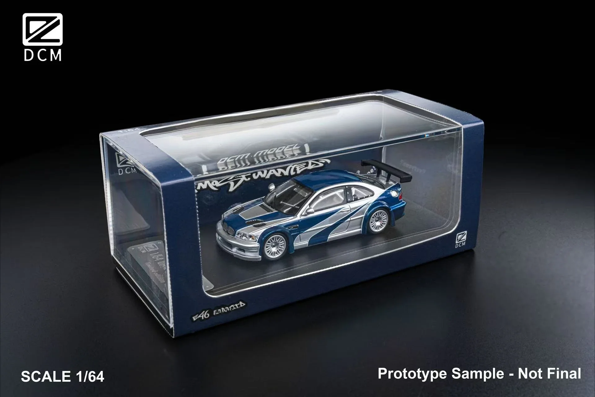 نموذج سيارة Ghost Player &DCM 1:64 E46 NFS Diecast