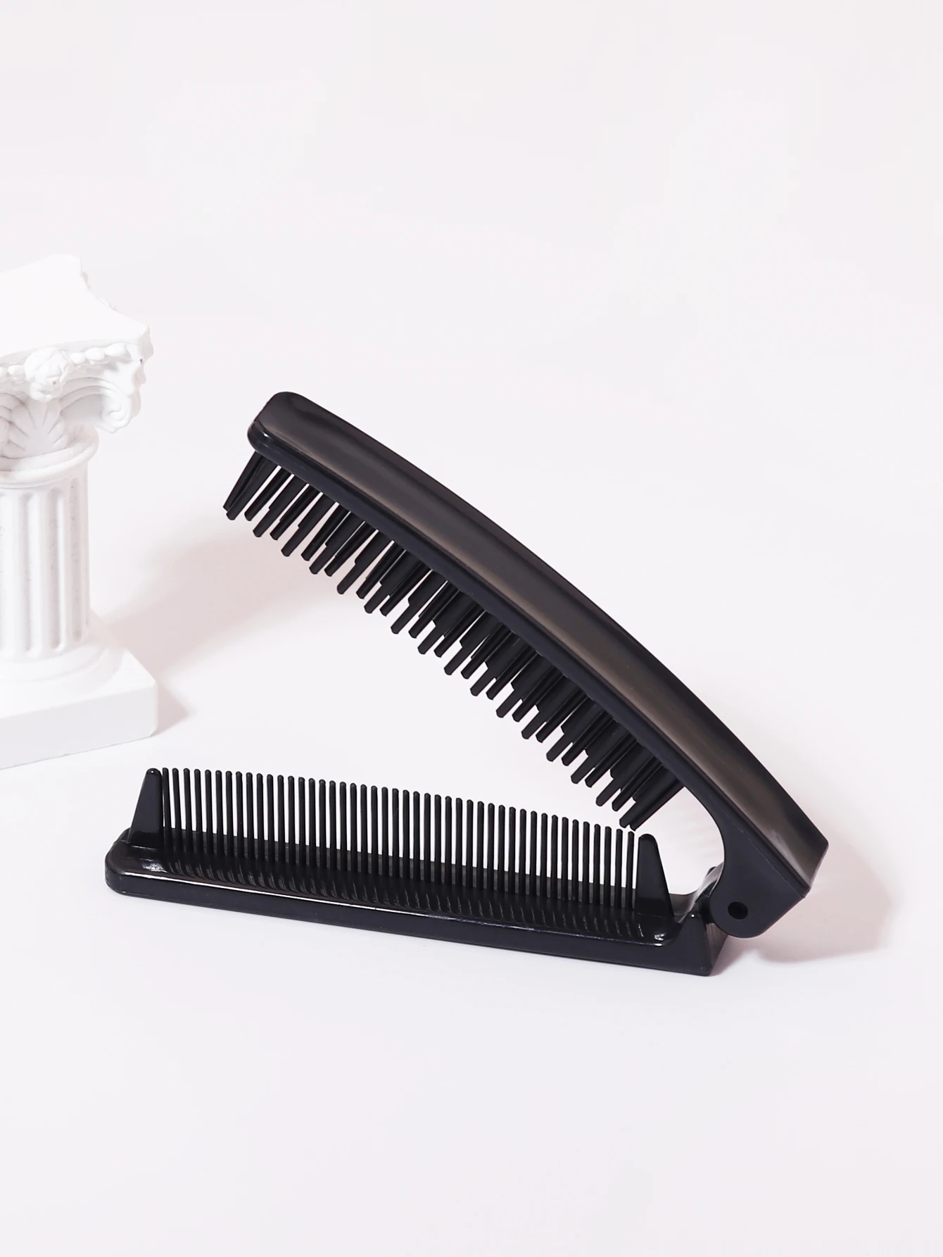 1 piece portable plastic anti-static foldable travel scalp massage comb portable pocket hair styling tool