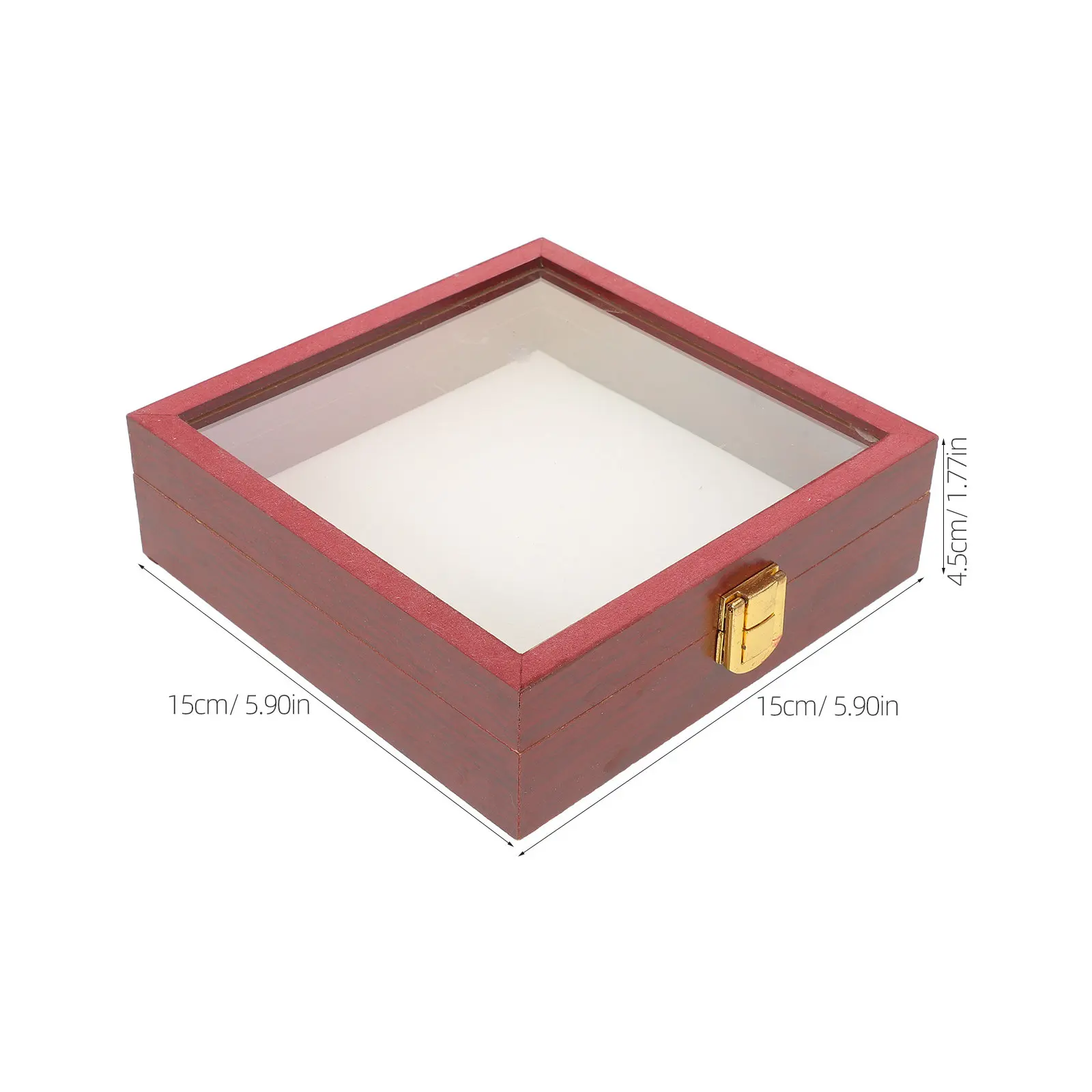 Butterfly & Insect Specimen Shadow Box Display Case with Acrylic Lid, Wooden Square Frame, 5.89 x 5.89 x 1.77 in