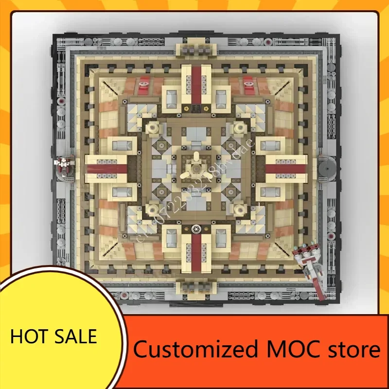 8480PCS THE JEDl TEMPLE CORUSCANT Spazio Guerra Militare MOC Corazzata Compleanno DIYA Assemblaggio Giocattolo CityArchitecture Puzzle Di Natale