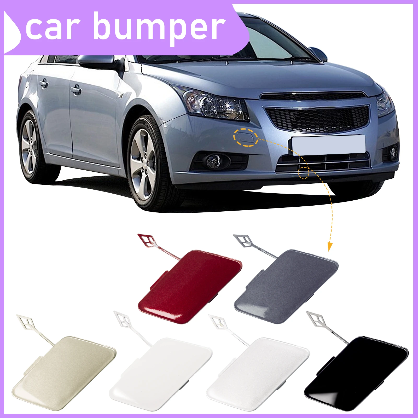 

Front Bumper Tow Hook Cap Towing Eye Cover For Chevrolet Cruze 2009-2014 96981700 Car Accessories