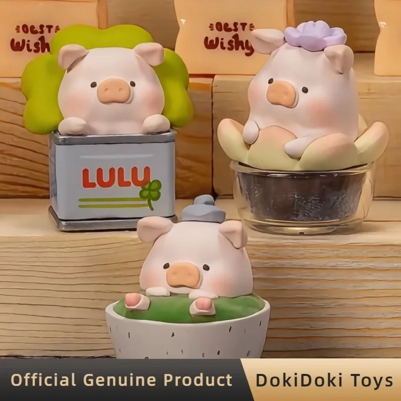 Genuine Lulu The Piggy Lulu Garden Series Mini Figures Blind Box Cute Lulu Doll Desktop Ornaments Toys Surprise Gift Bag Gift view 2