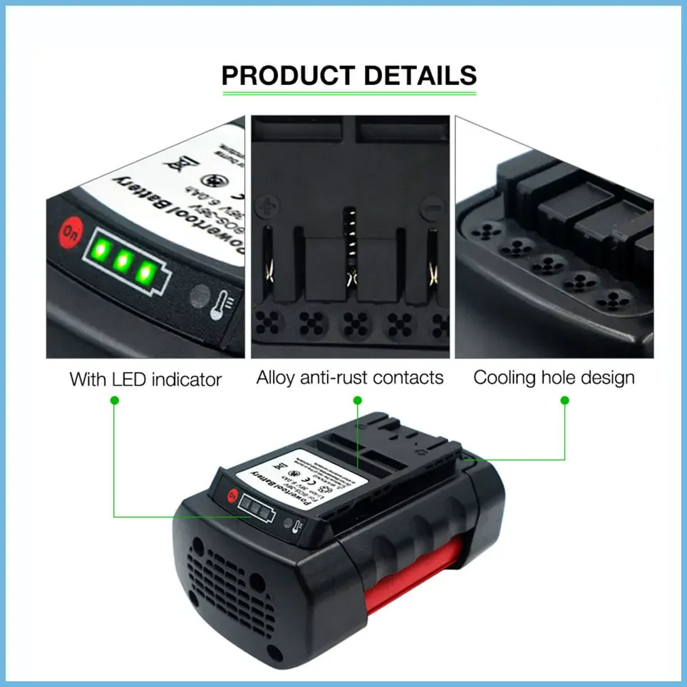 Bosch 36V Rechargeable Battery Lithium Battery Charger Power Tool Bosch Lithium Battery AL3640CV