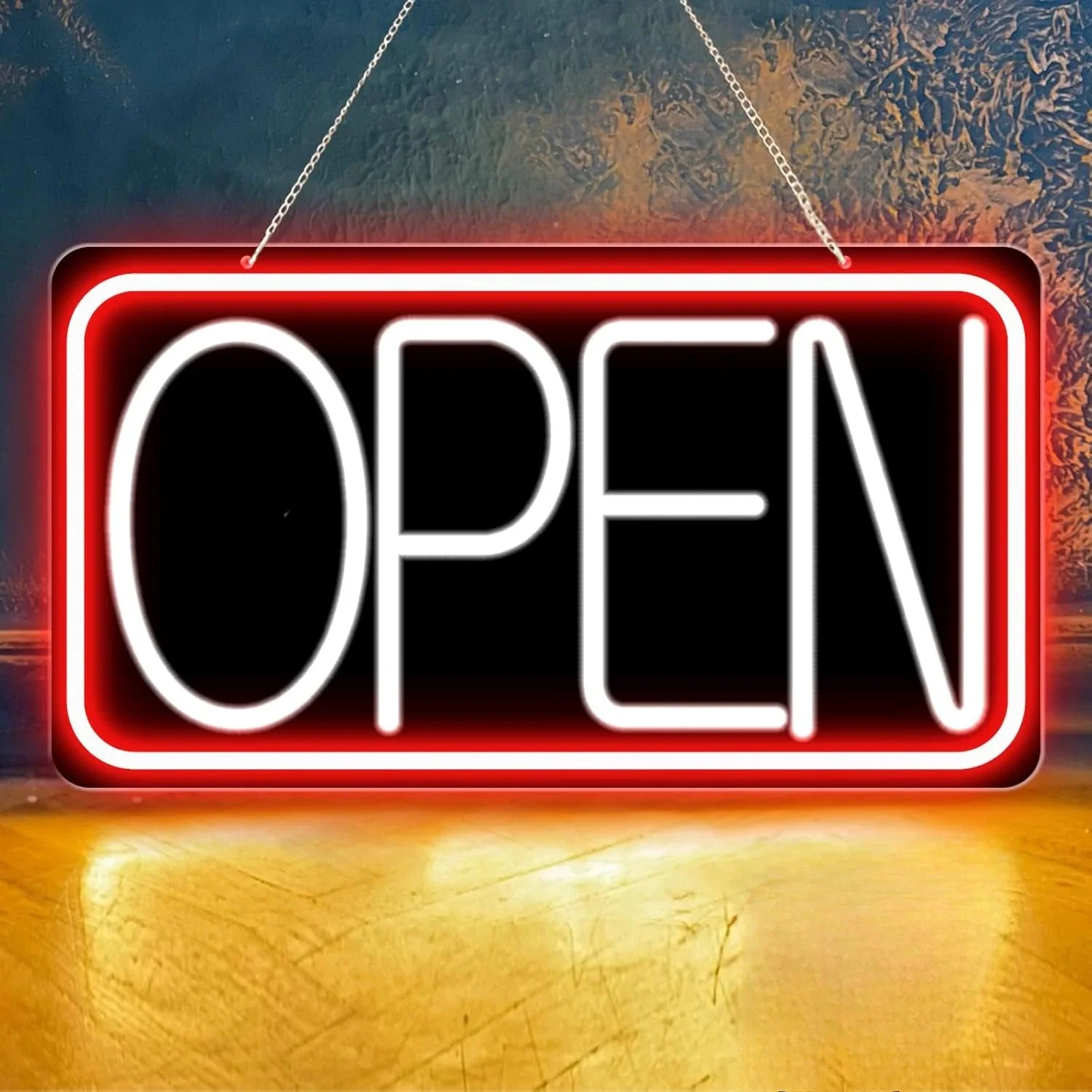 

Led Neon Open Sign USB Powered LED Light Restaturant Bar Salon Coffee Stores Club Business Advertisement Board Art Wall Light