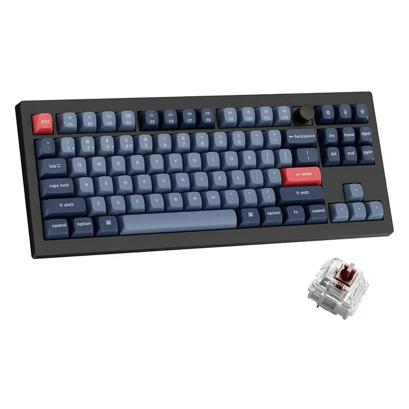 V3 Max Wireless Custom Mechanical Keyboard 87 Keys Hot-Swappable RGB  2.4 GHz Wired Gaming Keyboard