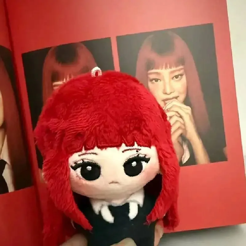 10cm Kpop Idol Doll Keychain JENNIE WINTER Minjeong Cartoon Doll Pendant Backpack Display Keyrings Charm Birthday Gift 김제니 김민정