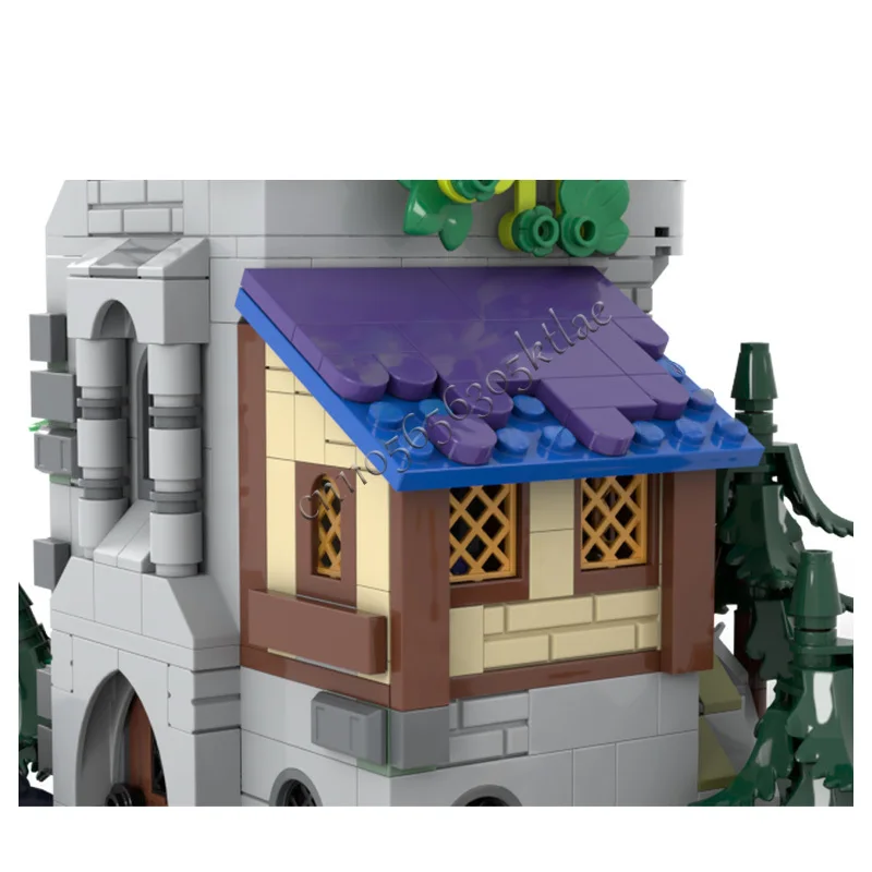 1012 PCS Construction Fortified tower MOC Customize Modular Building Block Model Design Simple Brick DIY Toy Christmas Gift