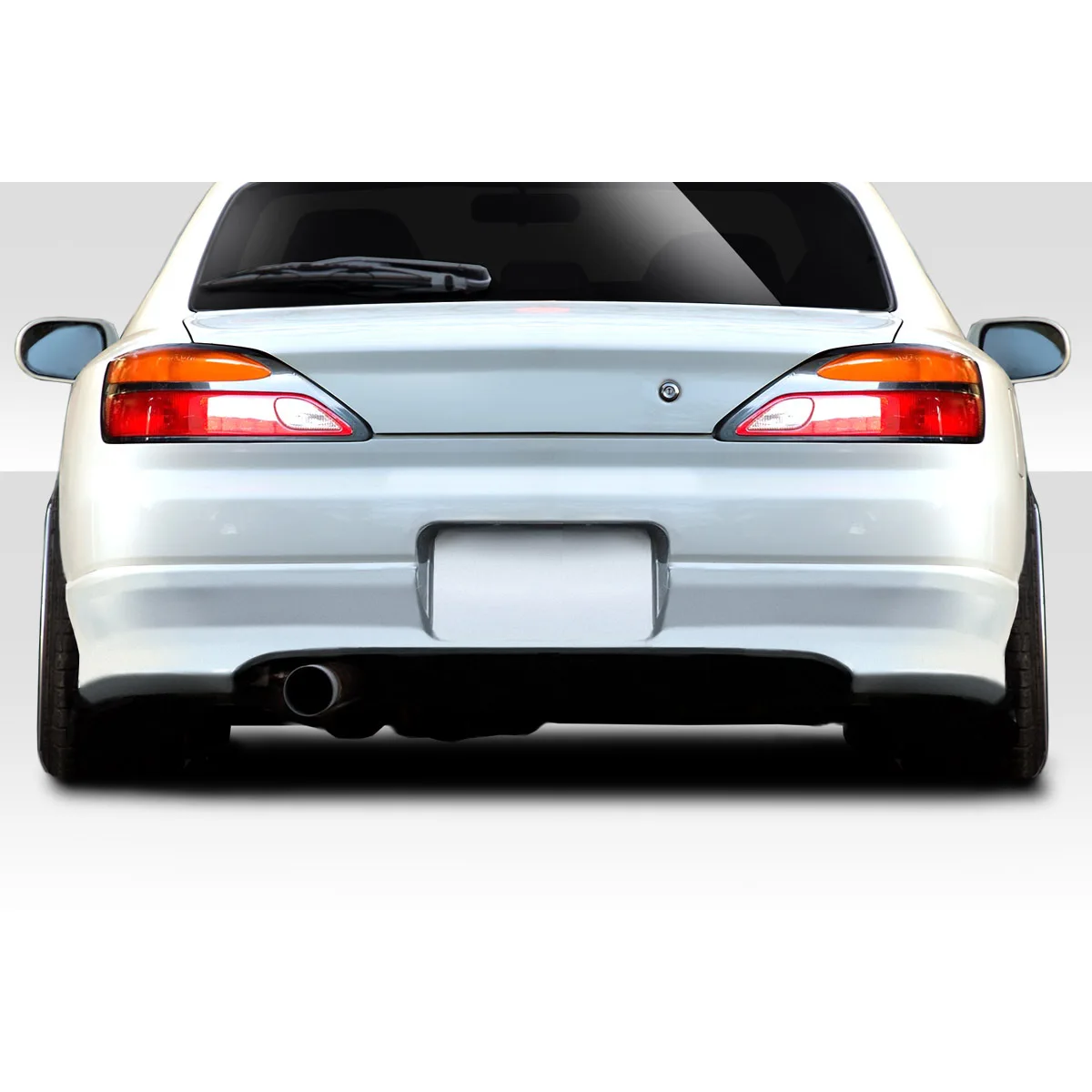 1999-2002 نيسان سيلفيا S15 Duraflex TKO RBS غطاء المصد الخلفي ذو الجسم العريض - قطعة واحدة