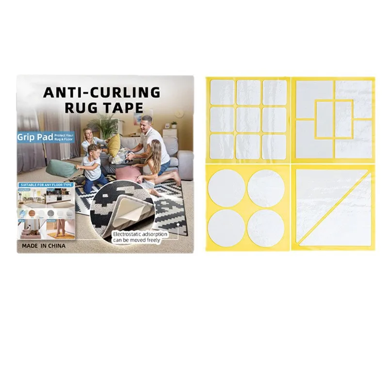 Extra starke rutschfeste PU-Pads – keine Rückstände, wiederverwendbare Greifer für Teppiche, Treppen, Sofas
