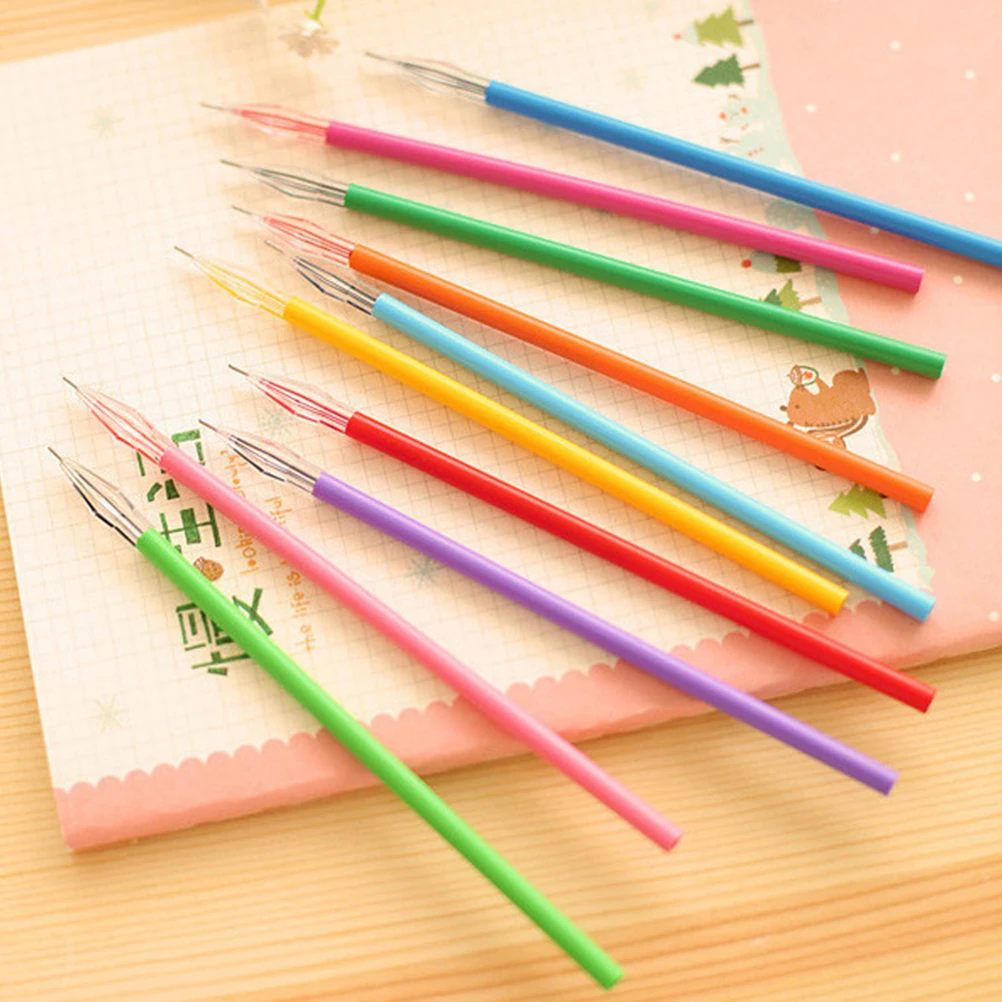 

50 Pcs Color Gel Refill 0 38mm Neutral Pen Replacements Smooth Writing Ink Cartridge Refills Bulk Parts Practical Use