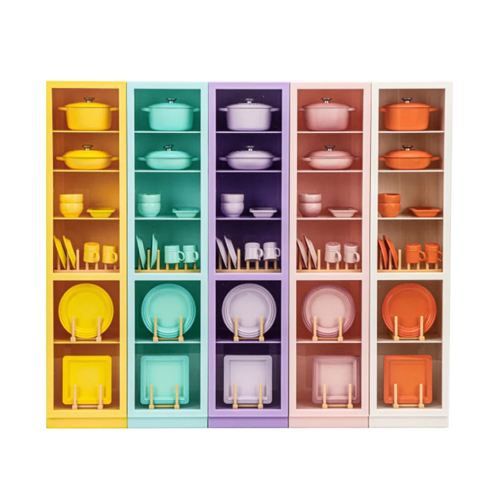 Orcara 1/6 Sideboard Long Cabinet Kitchen Appliance Cabinet Scene Simulation Miniature Model