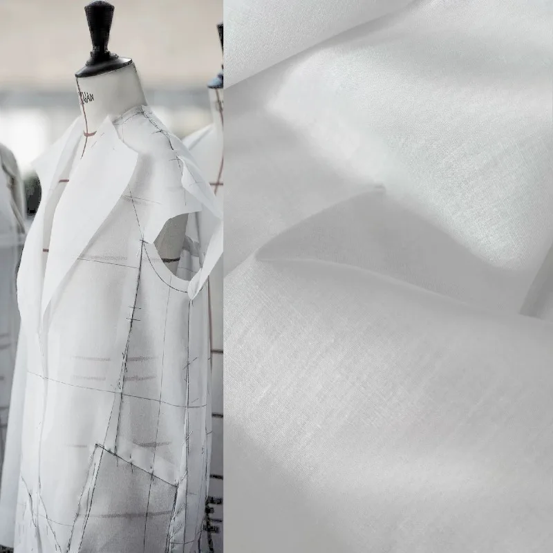 L300XW150CM Lightweight Fabric White Cotton for Pattern Making Draping Student Designer Tie Dye Batik DIY Sewing Accessories