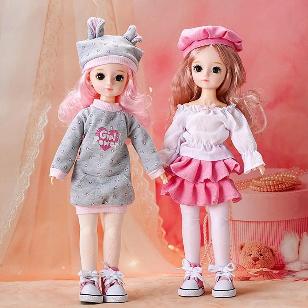 30cm Doll Fashion Handmade Hoodies Doll Sports Sweatshirt Shorts Skirt Outfits DIY Doll Tops Kids Toys 1/6 Doll Clothes