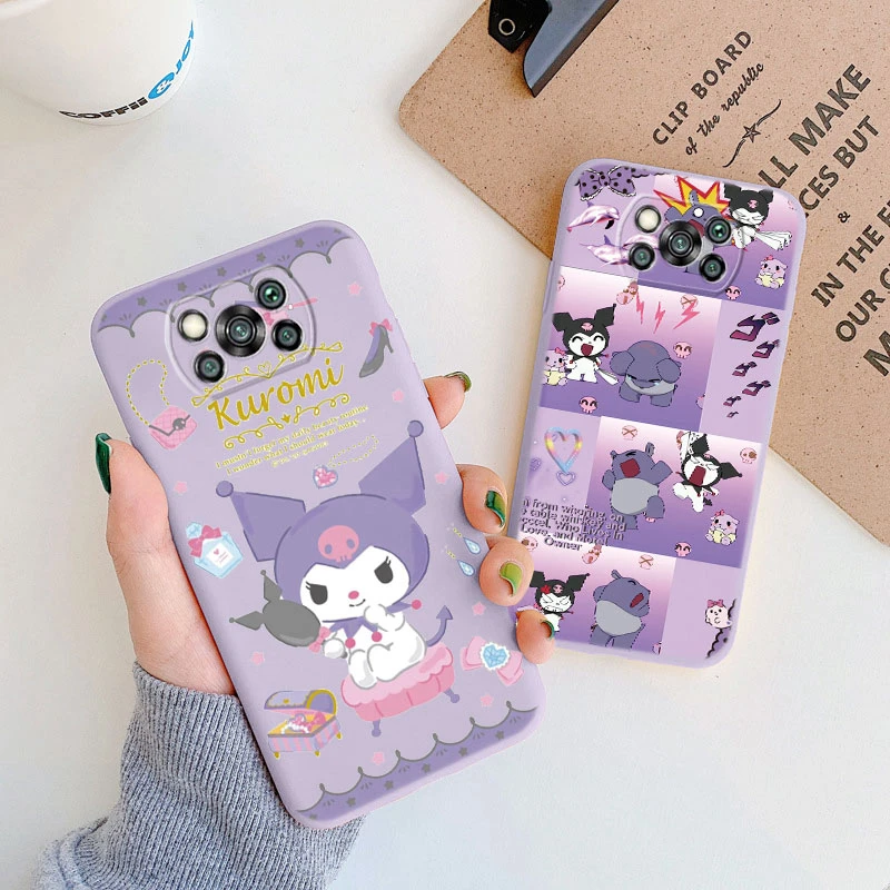 Cute Cartoon Phone Case for Xiaomi POCO X3 NFC Pro Cover Girls for xiaomi poco x3 nfc Anti-drop Kuromi Melody Cinnamoroll Case