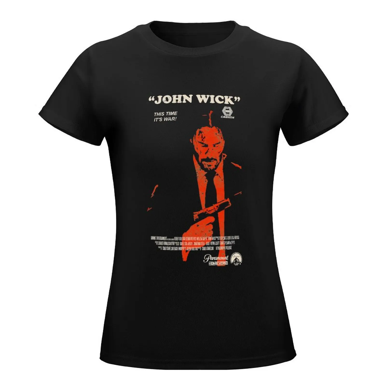 John Wick VHS T-Shirt Aesthetic clothing Female clothing korean fashion Woman T-shirts