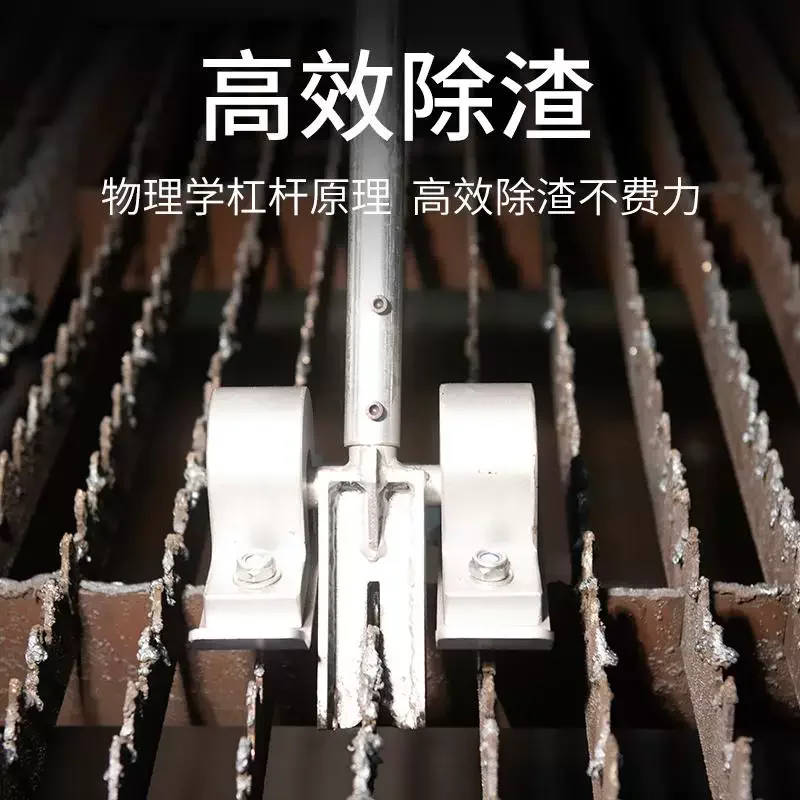 Manual Laser Cutting Slag Remover with Support Rack, Safe Small Tool for Grating Slag Cleaning