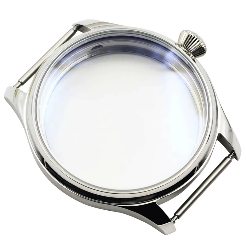 42mm Stainless Watch Case, for ETA 6497 for Seagull 6498 ST3600/ST3621 Hand Winding Movement Accessory Replace
