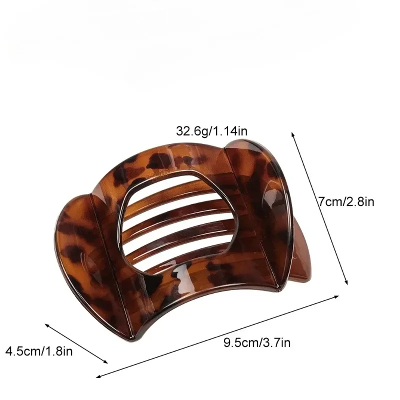 9.5cm Large Small Sizes Pc Hair Clips for Women Non-slip Hair Accessories Vintage Arc Shaped Duck Claw Hairpins Girl Barrettes