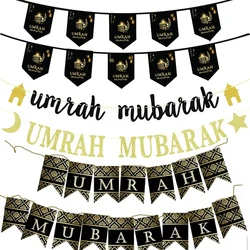 Umrah Mubarak Banners omra mubarak Islamic Eid Celebration Party hajj Decorations