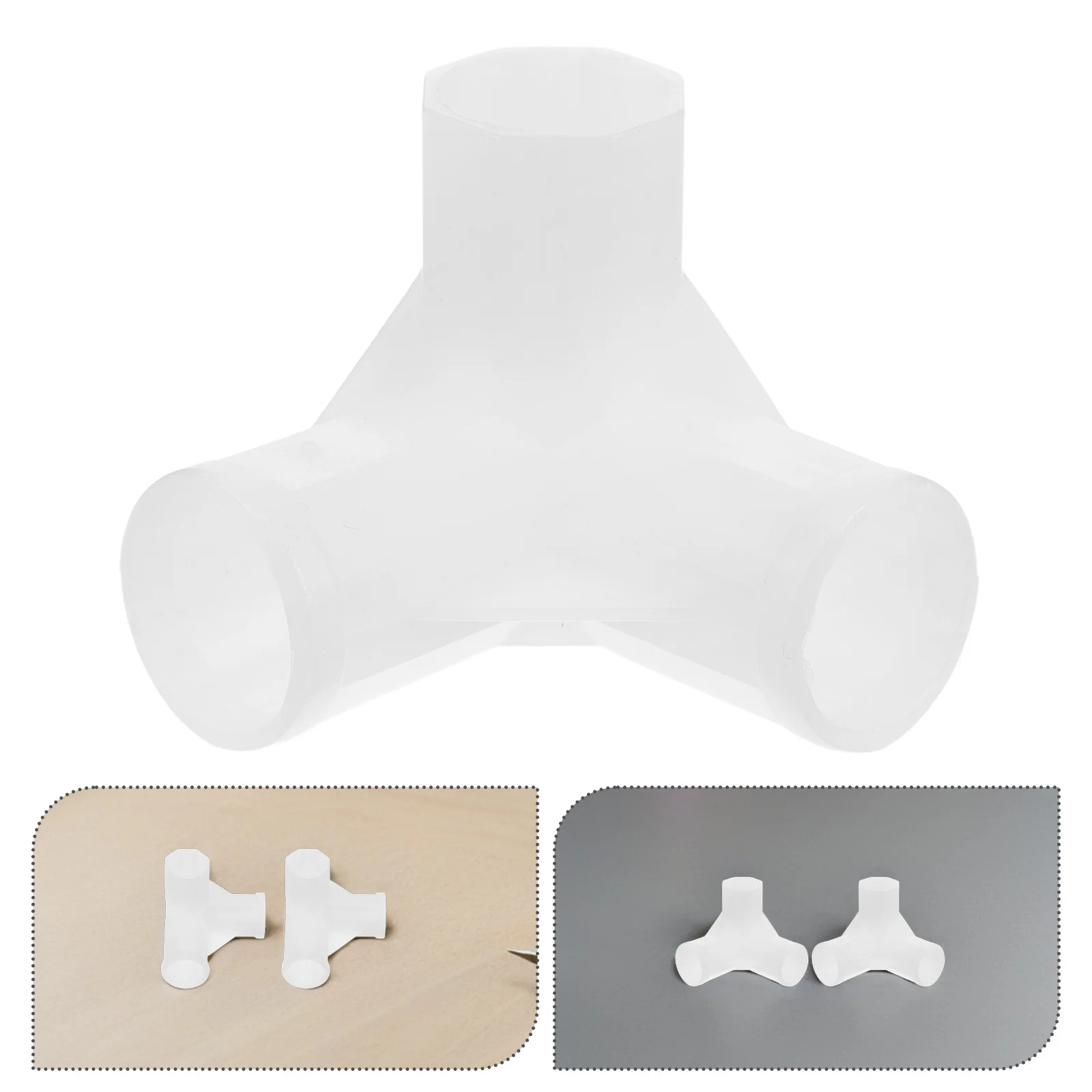 10Pcs Closet Rod Connector Tee Sturdy 3-Way Rod Coupling Adjustable Joint for Wardrobe Closet Shoe Organizer Dryer