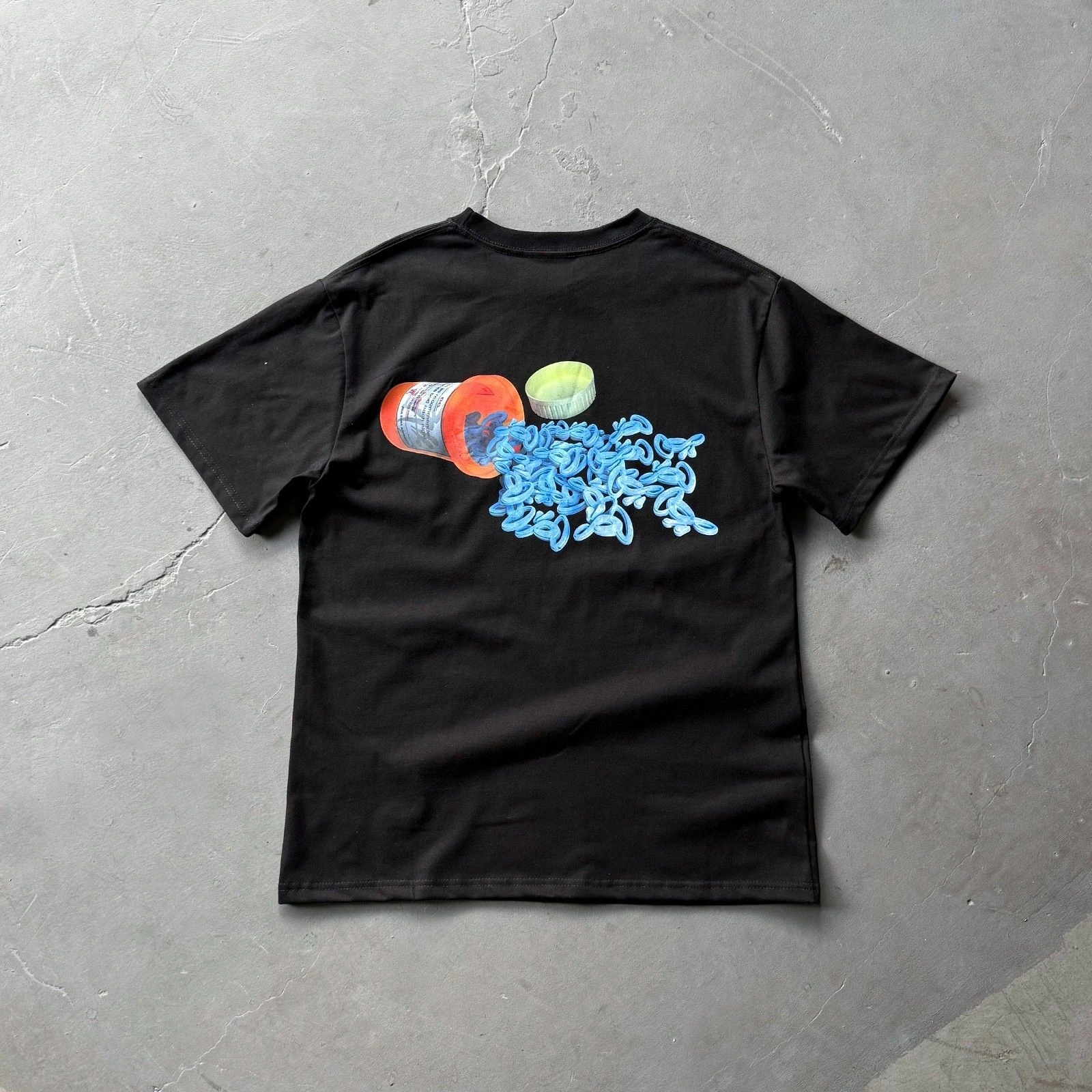 2026 T-shirt À Manches Courtes En Coton Imprimé British Street Hip Hop Couple À Manches Courtes Pour Hommes Et Femmes