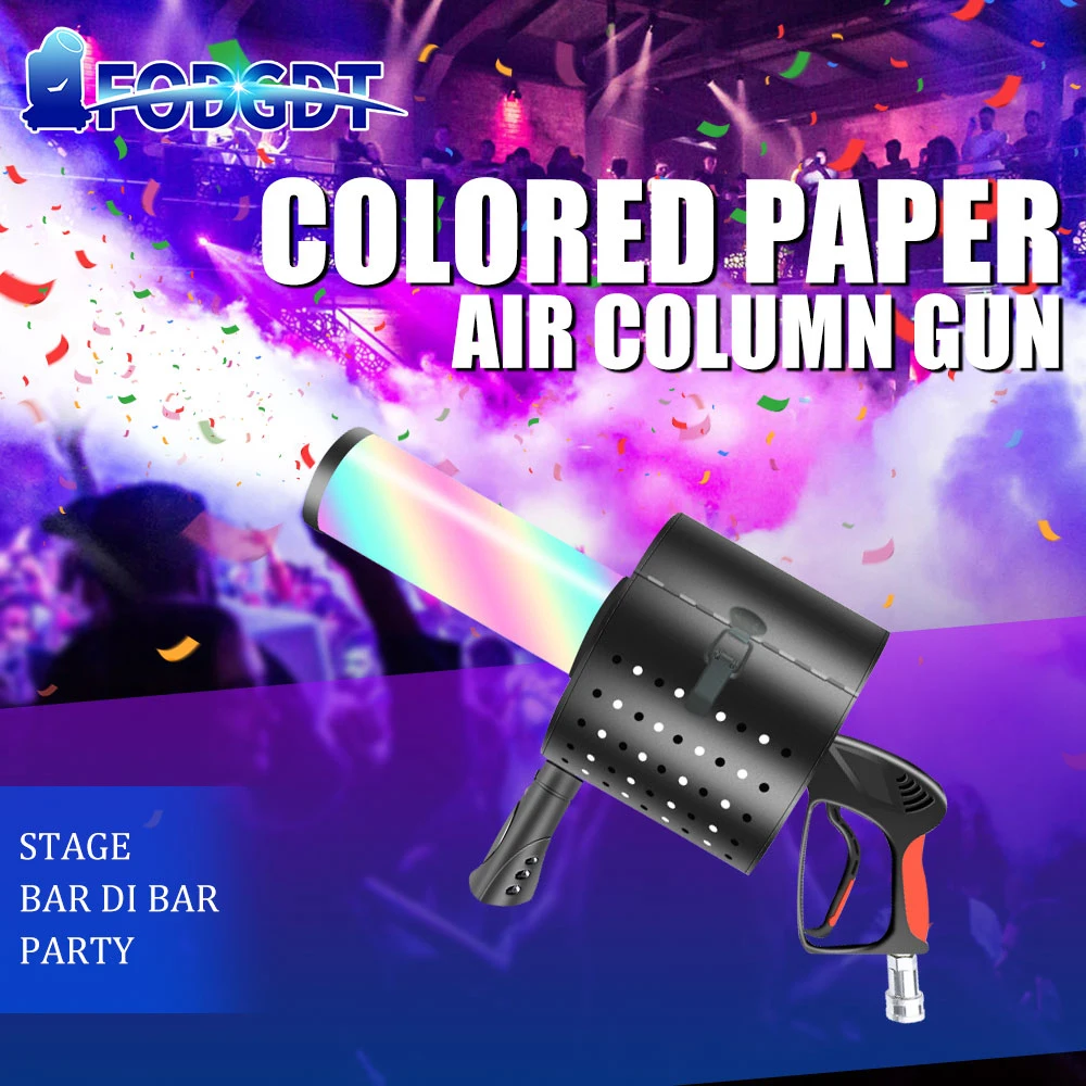 

Handled LED Color Paper Co2 Jet Machine Paper Gas Column CO2 Gun Color Stage Special Effects for DJ DISCO Party Bar Nightclub