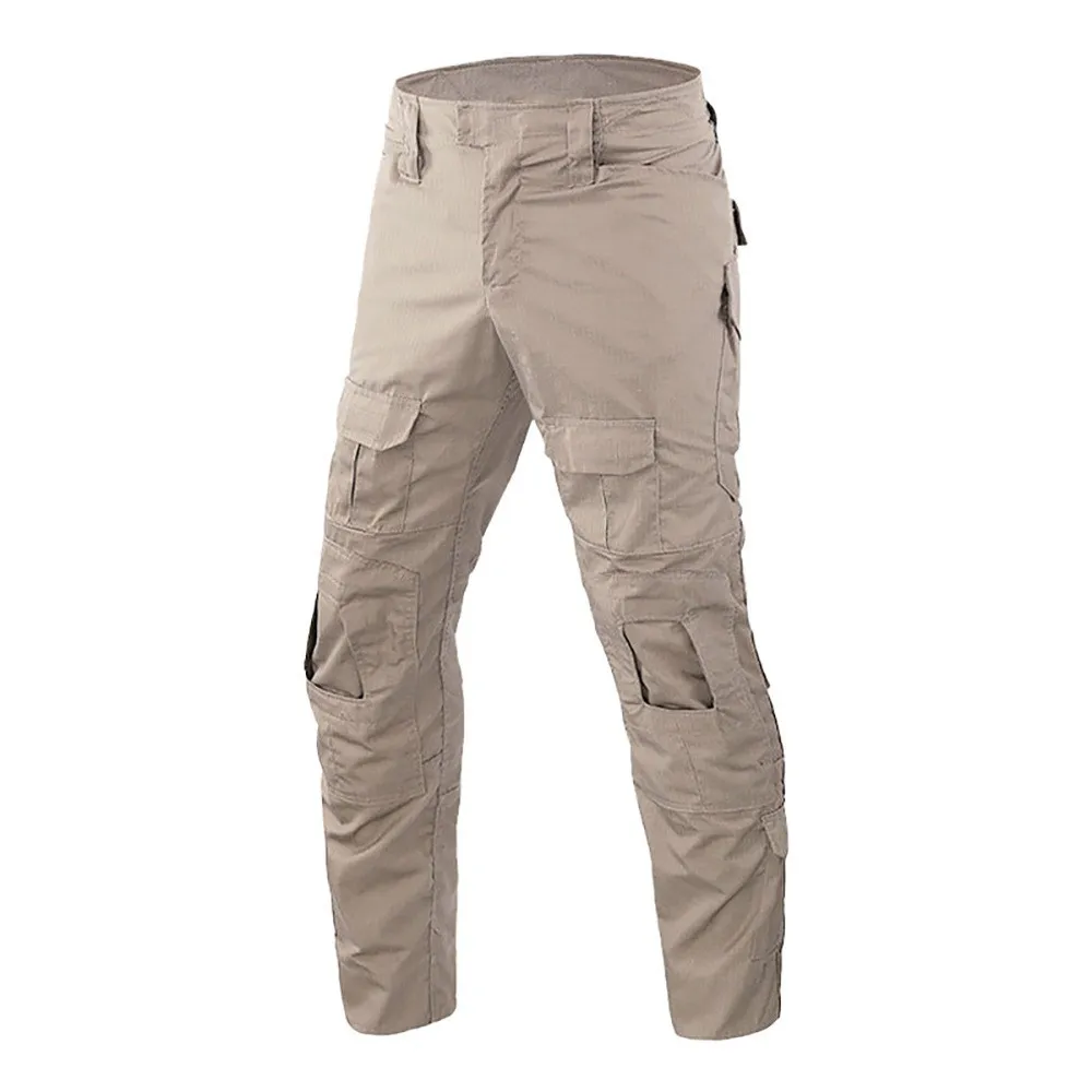 4XL 100kg Men's American Style Camo G2 Frog Tactical Pants, Wear Resistant Multi-Pocket Outdoor Combat Trousers with Removable