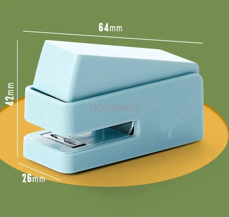 Stapler Mini Warna Morandi Stapler Siswa Kecil Stapler Portabel untuk Siswa