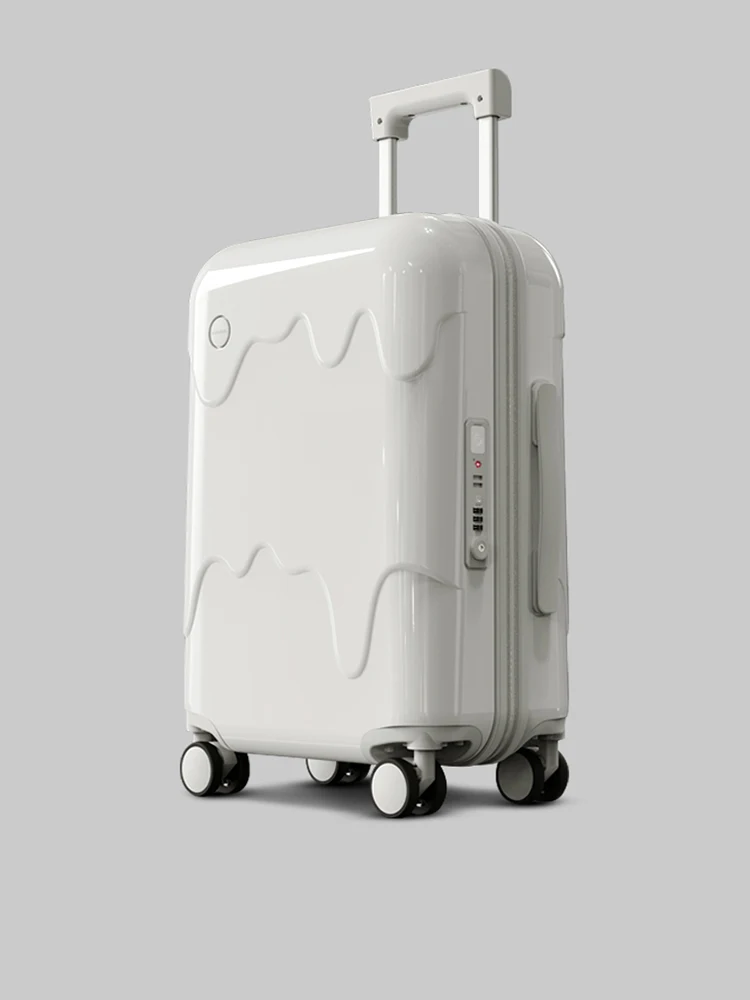 

Roaming 2026 New Suitcase Zipper Style Luggage Travel Bag 20 Inch Unisex Password Box Trendy Hardshell Carry-On Wheel Spinner