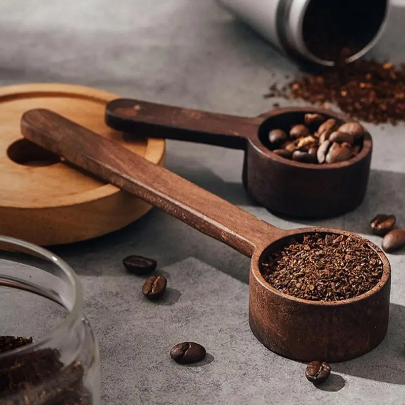 Wooden Measuring Spoon Set Kitchen Measuring Spoons Tea Coffee Scoop Sugar Spice Measure Spoon Measuring Tools for Cooking