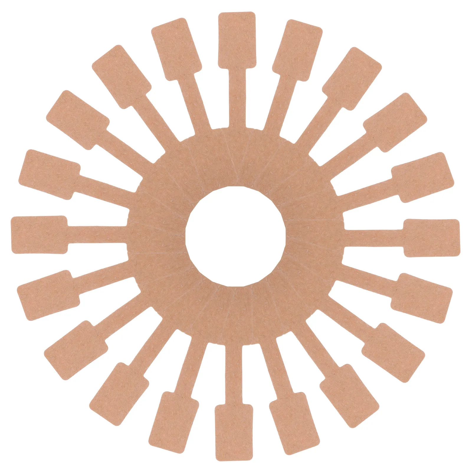 

300Pcs Writeable Jewelry Tags Brown Paper Self Stick Labels for Pendant Bracelet Ring Packaging Display Organizing Needs