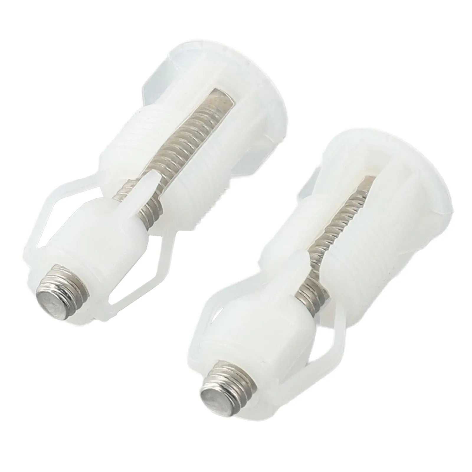 1 Pair Stainless/Rubber/Nylon/Plastic Universal- Type Toilet Seat Hinges Screws For WC Holes Fixing Easy Installation