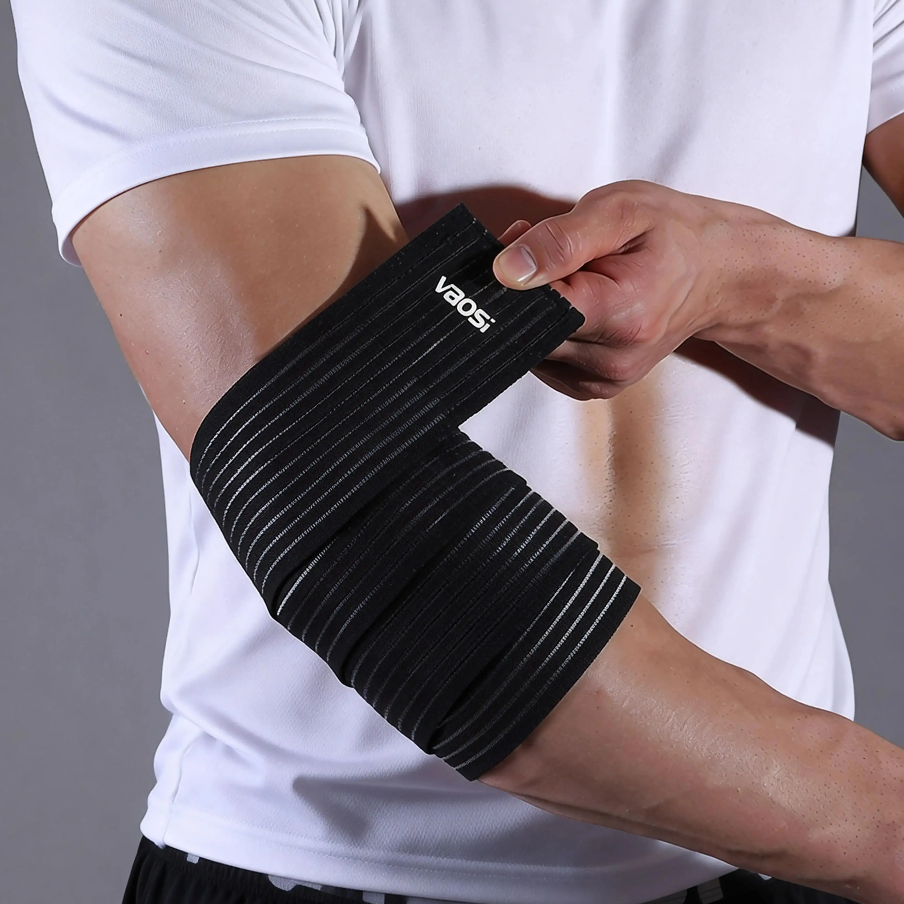 VBOSi 1 Stück Verstellbares Elastisches Ellbogenband für Sport und Fitness – Detail 6