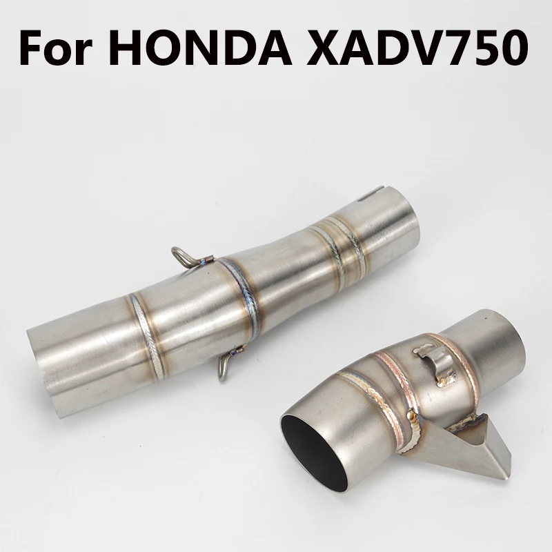 Slip on Motorcycle Exhaust Middle Pipe Modify Motorbike Connect Tube Muffler Stainless Steel For HONDA X ADV750 XADV750 XADV 750