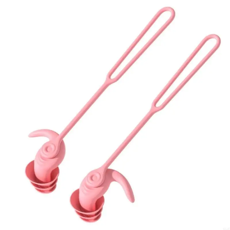 Q1JC Skuteczne silikonowe zatyczki do surfowania do snu i cichej pracy na studiach 2PCS