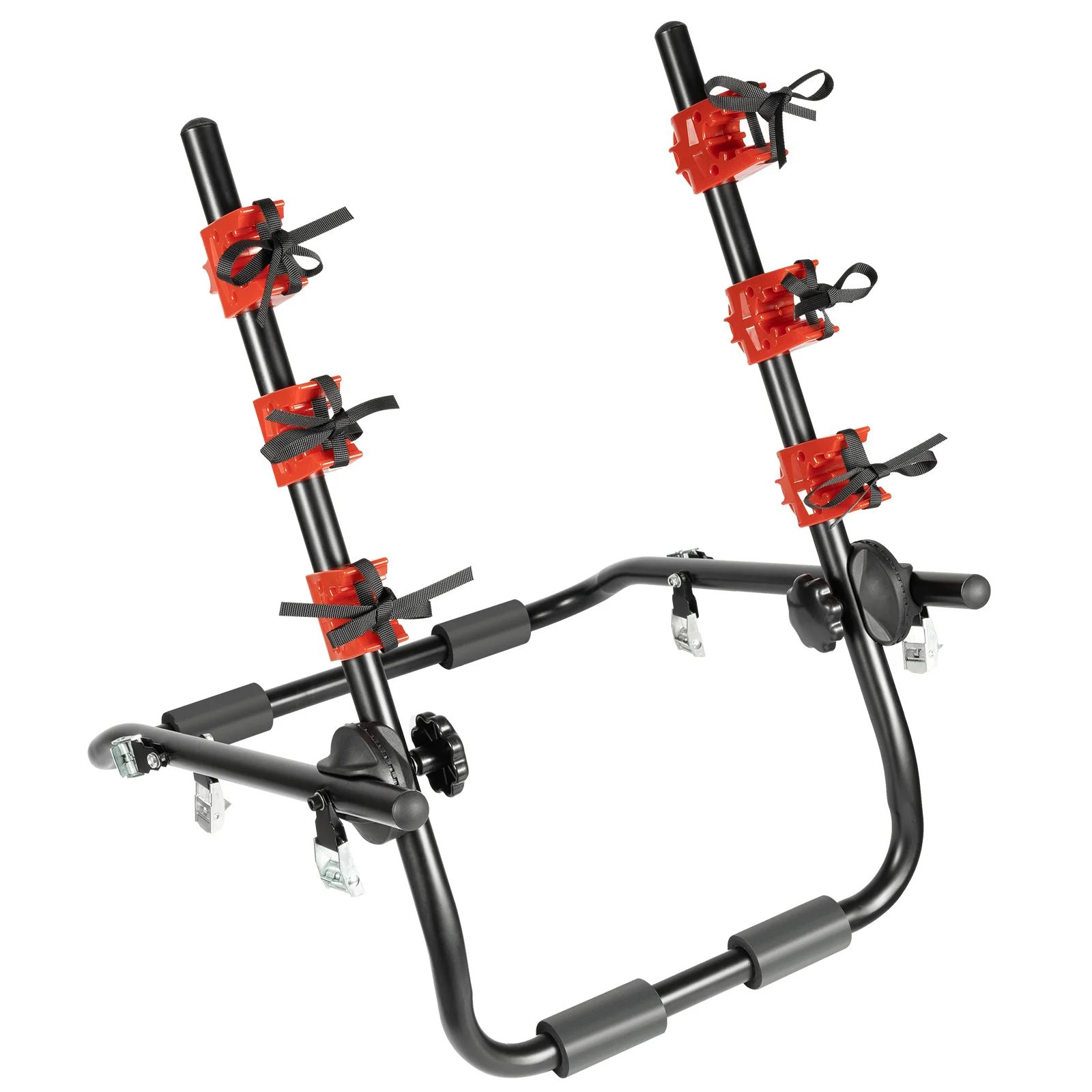 Car Trunk mounted bicycle rack Steel Load 20kg/44.1lbs three bikes