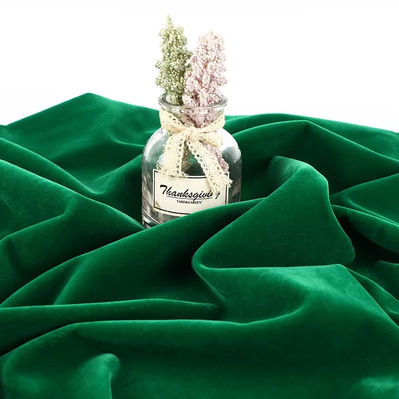 

380G Yijin velvet fabric thickened non-elastic polyester-velvet for autumn and winter suit sets evening gowns