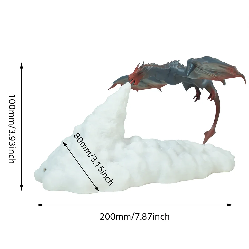 3D печатный летающий огненный дракон ночник USB перезаряжаемые светодиодные лампы украшения для стола в помещении Хэллоуин подарки на Рождество и день рождения