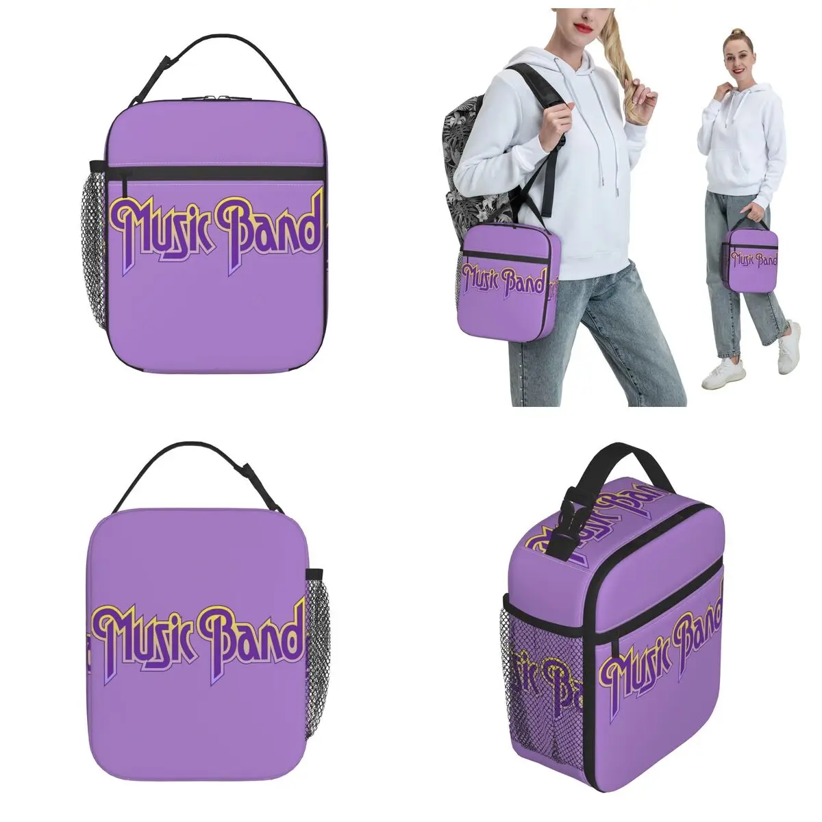 Rock Deep Purple Music Band Accessories Insulated Lunch Bag For Outdoor Storage Food Boxes Reusable Thermal Cooler Lunch Boxes