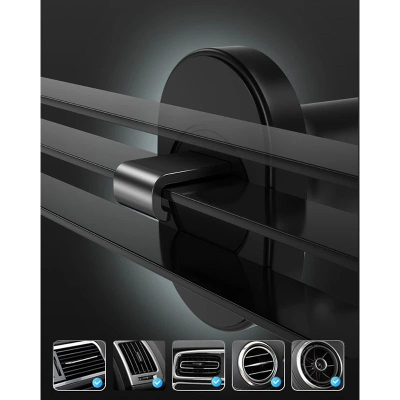  Air Outlet Rotating Hook for Bracket Car Mount Air Vent Clips 17mm Joint Ball Head Grip Holder Phone Charging Stand