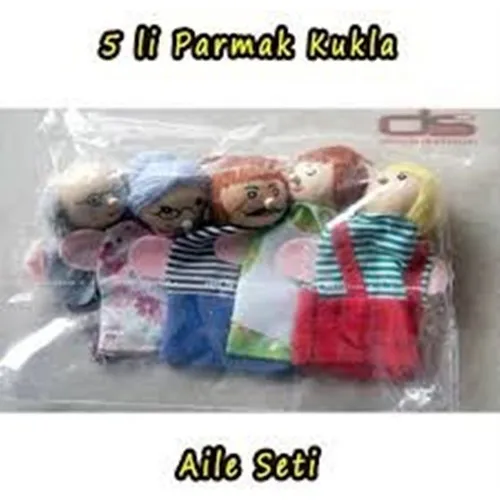 Kayıkcı 5 Li Wood Finger Puppet Set