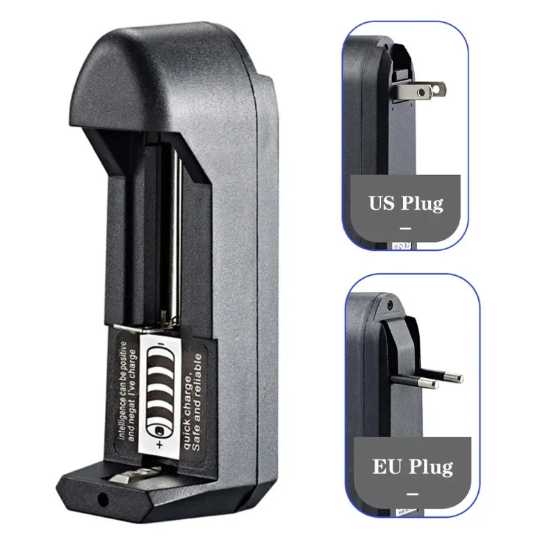 18650 Li-ion Battery Charger AC Charger Independent 1/2/3/4 Slot for 18350 16340 14500 10440 14500 16340 16650 14650 18350 18500