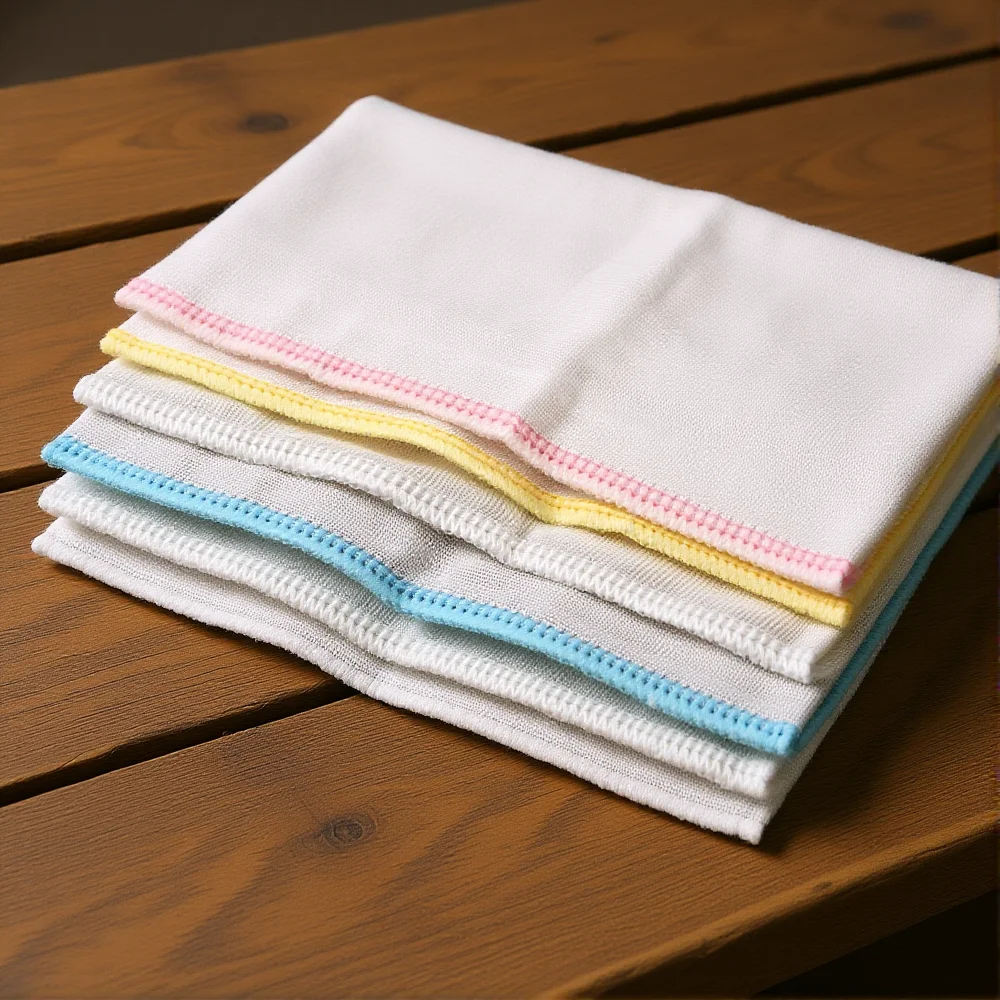 10枚入りメイク落としタオル洗顔クロス コットンモスリン ソフト洗顔タオル スキンケア スパに最適