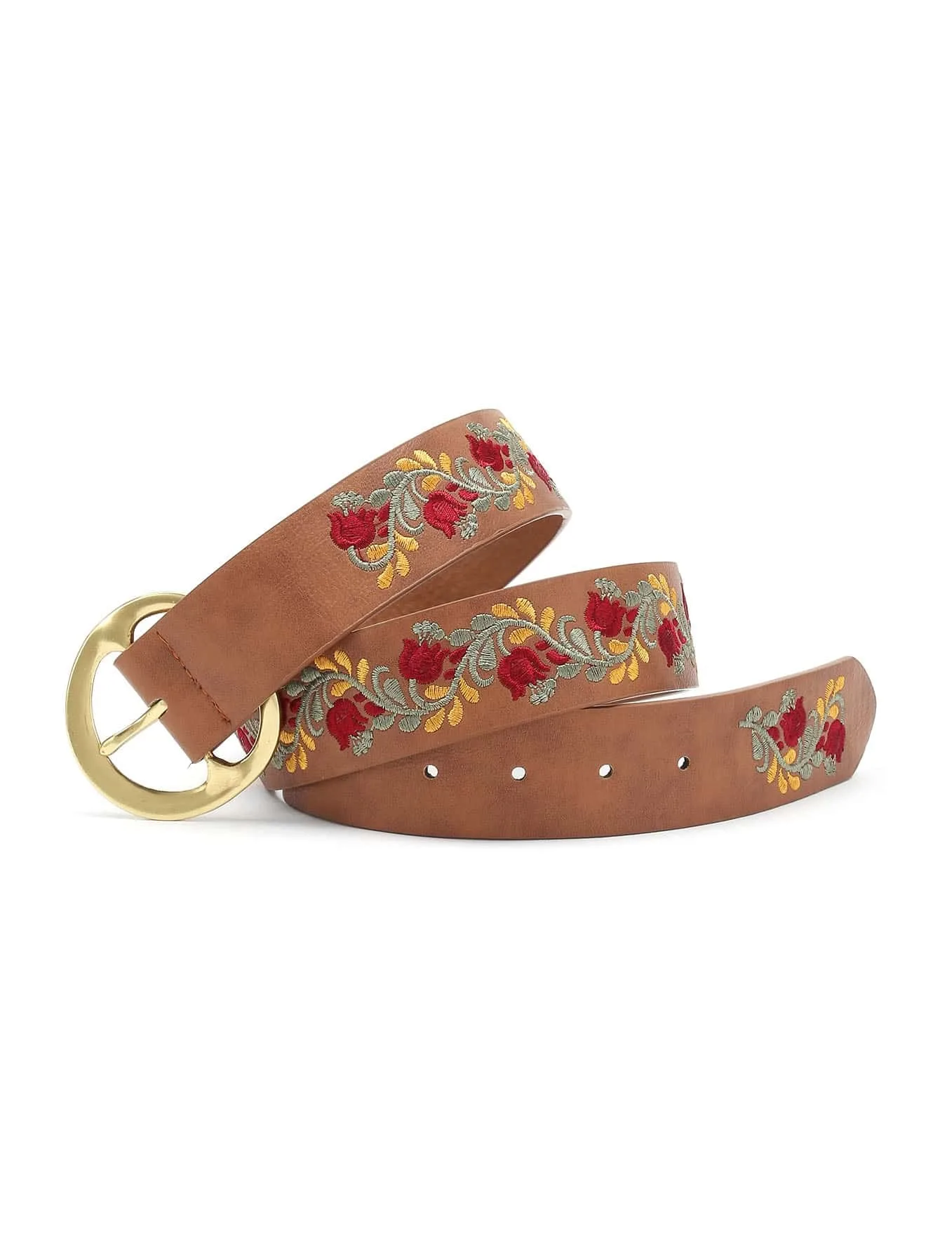 Flower Embroidery Belt