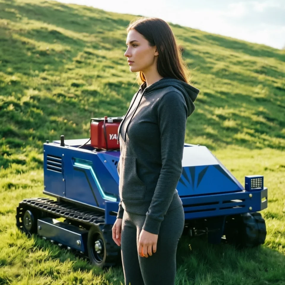 

Customized remote control robot lawn mower smart petrol mower for villa park farm outdoor lawn mowing landscaping gear