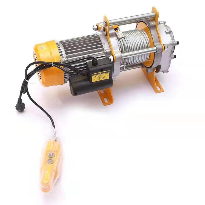 Single Phase 220V Small 1 Ton Electric Winch Multifunctional Electric Hoist
