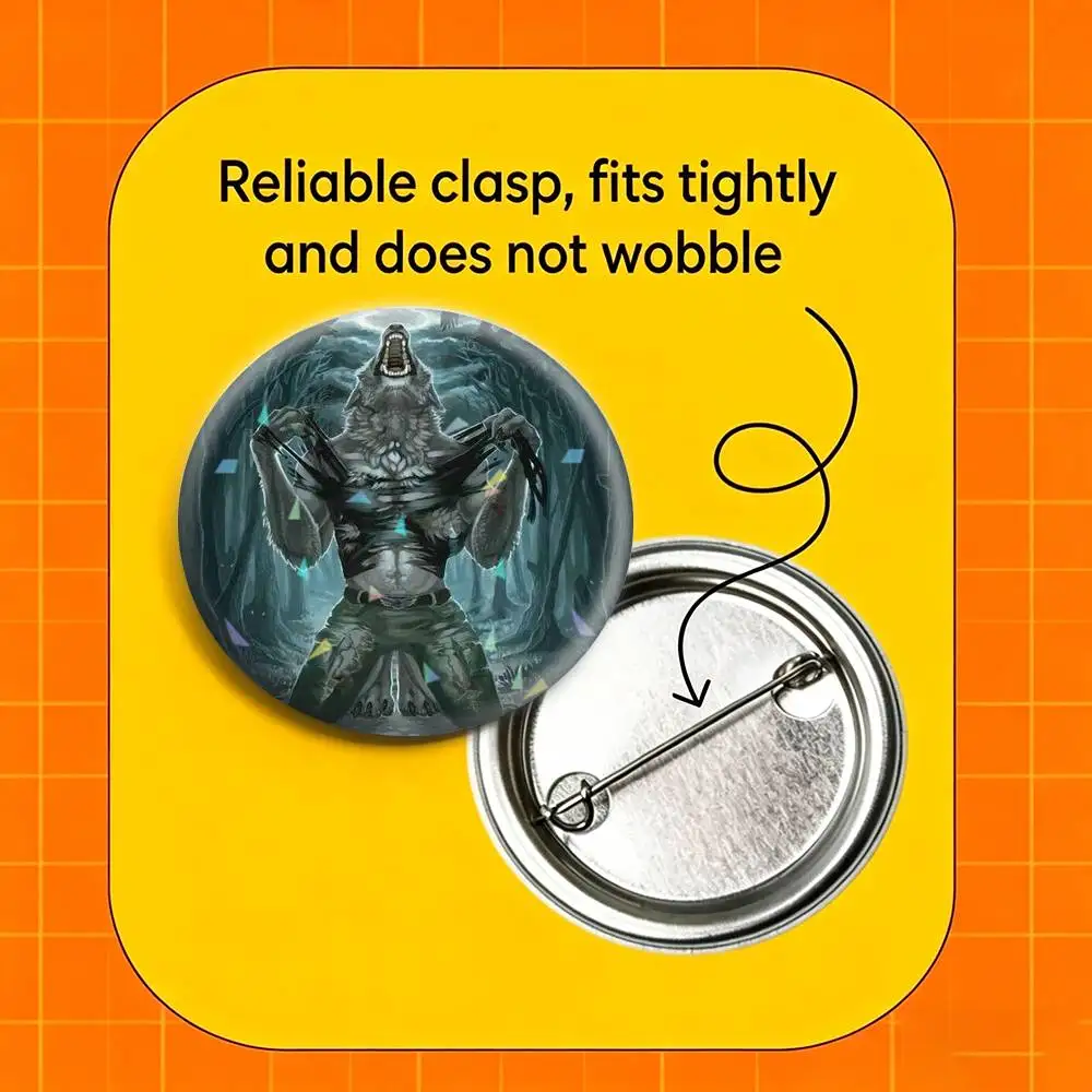 Cool S-Sigma Alpha Wolf Meme Badges Niche Design Brooch for Backpack Lapel Pins Creative Accessories