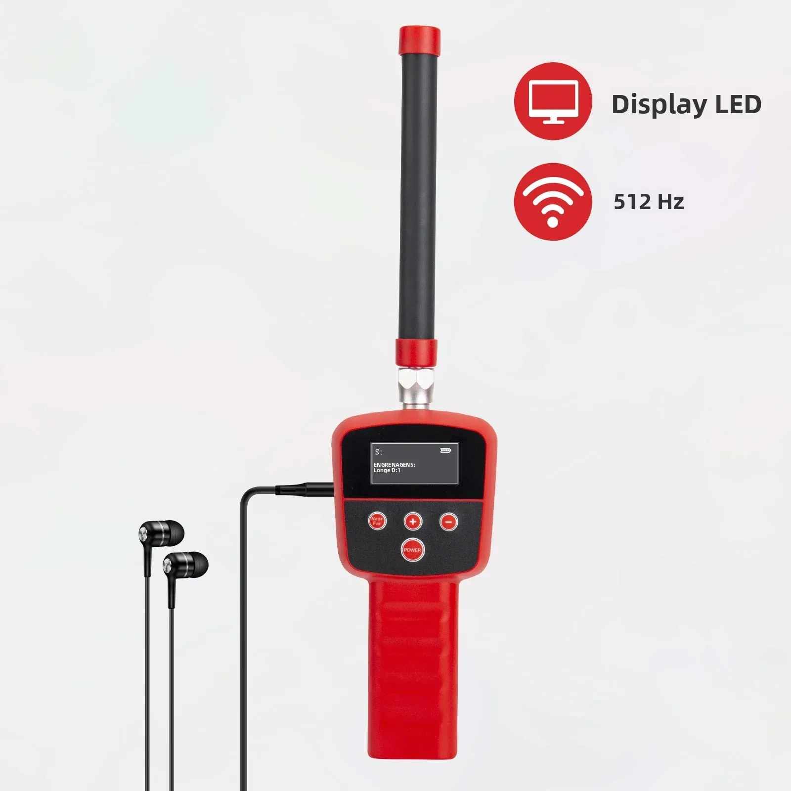 SYANSPAN Dispositivo de detecção de câmera de inspeção de tubulação de esgoto 512 Hz Receptor/Localizador para localização de endoscópio industrial Drian